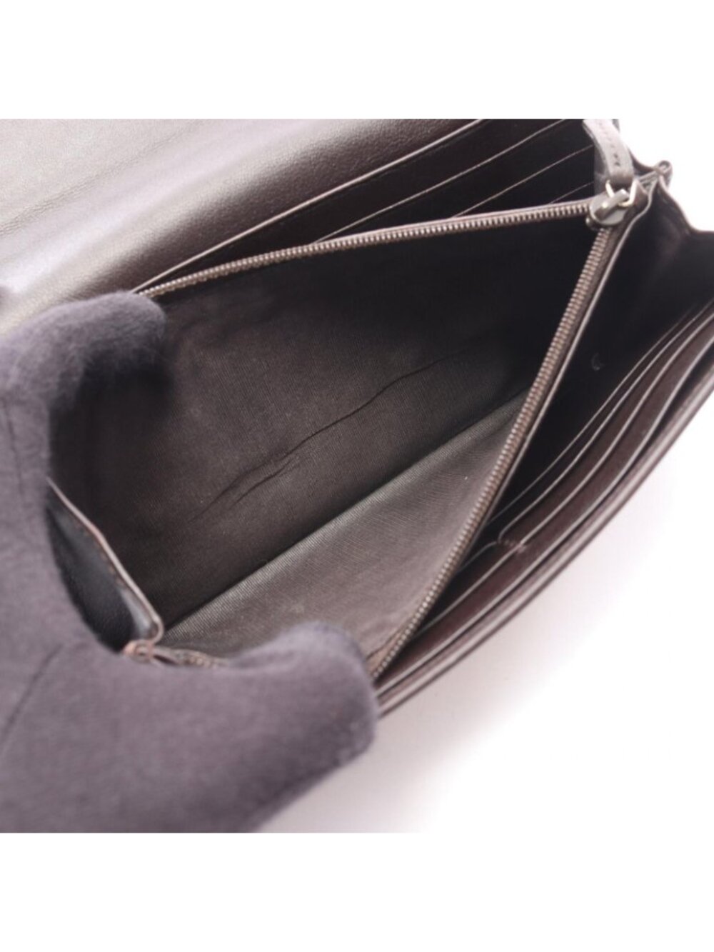 ★SOLD★ Gucci Bifold Wallet GG Canvas Beige Brown Zip - Picture 6 of 13